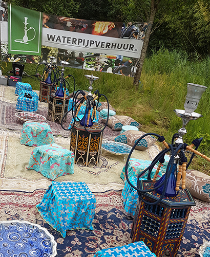 Waterpijpterras op uw evenement